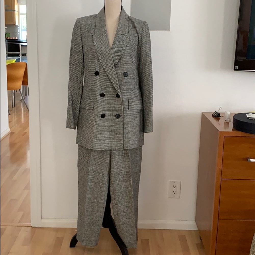 Zara linen menswear suit